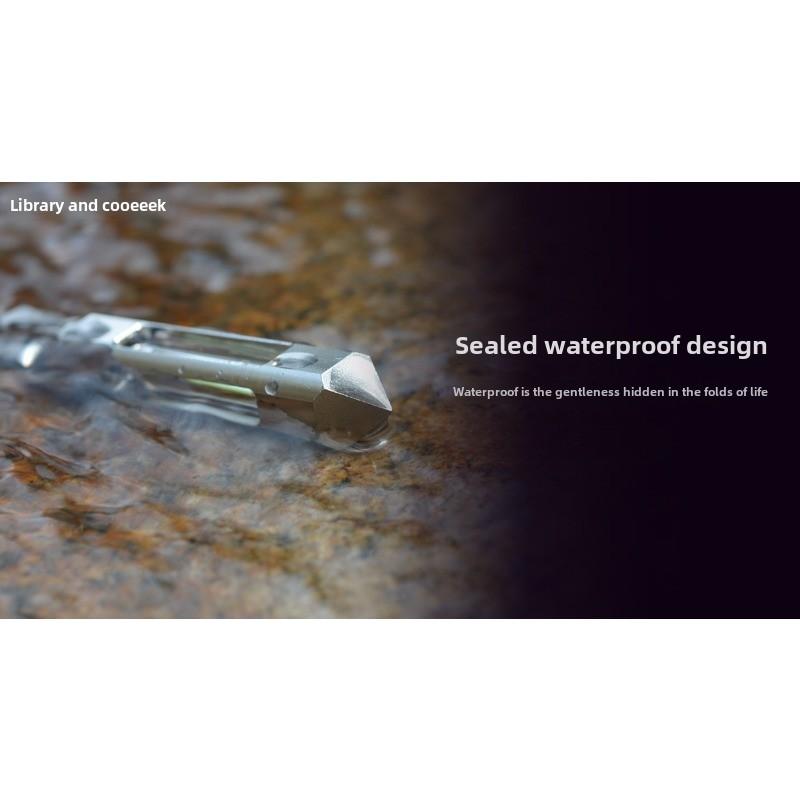 Titanium Tritium Trachea Keychain Self-luminous 25-year Necklace Pendant Removable Nuclear Reactor Tip Design