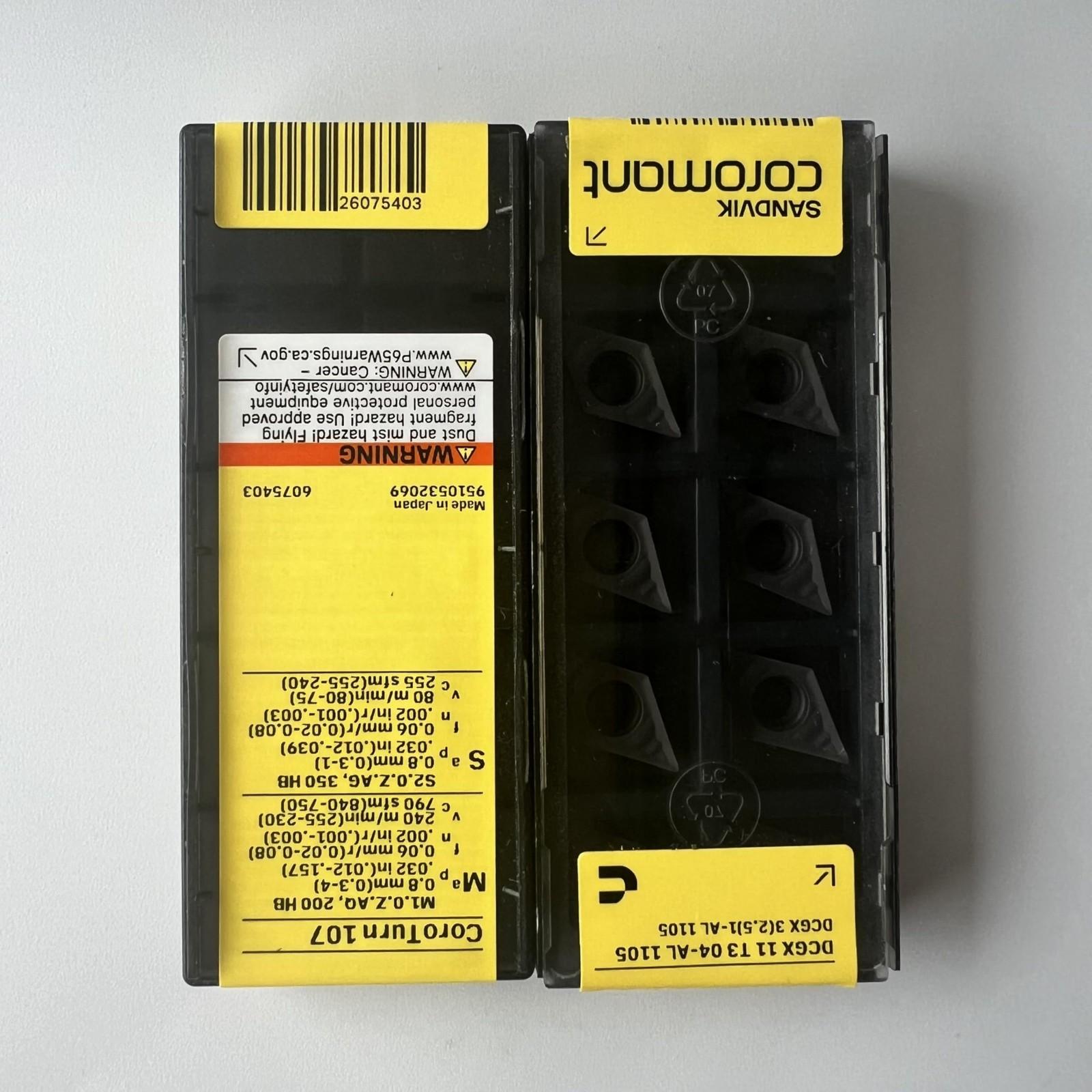 

SANDVIK / DCGX11T304-AL 1105 / Original Swedish hard alloy blade 10 Pcs