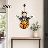 Acrylic Cat Suncatcher Hanging Pendant with Chain, Animal Ornament for Window Light Translucent Wall Decor, Cute Lover Gift Home Room Decoration Decor