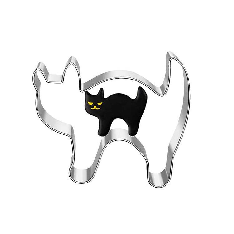 

Металлические формочки для печенья на Хэллоуин, призрак, помадка, декор для торта, тыква, паук, кекс, форма для шоколадного печенья, кондитерская, инструмент для подложки