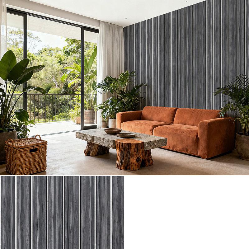 Self Adhesive Grille Wallpaper3D Fluted Wall Panel Sticker, Peel and Stick PVC Wallpaper for Living Room TV Background, Bedroom Wall Decor