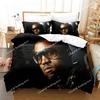Kanye West Bettwäsche-Set Einzelbett, Twin, Full, Queen, Kingsize-Bett-Set, Erwachsenen-Jungen-Schlafzimmer-Bettbezug-Sets, 3D-Druck, Anime