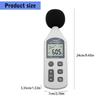 Handheld Decibels Meter Noise Level Tester 30 130dB Weighted with Large LCD Display for Noise Monitoring