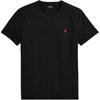 Polo Pony Geborduurd Katoenen T-shirt met Korte Mouwen Slim Fit Heren T-shirts Zwart MNPOTSH1N820045-001