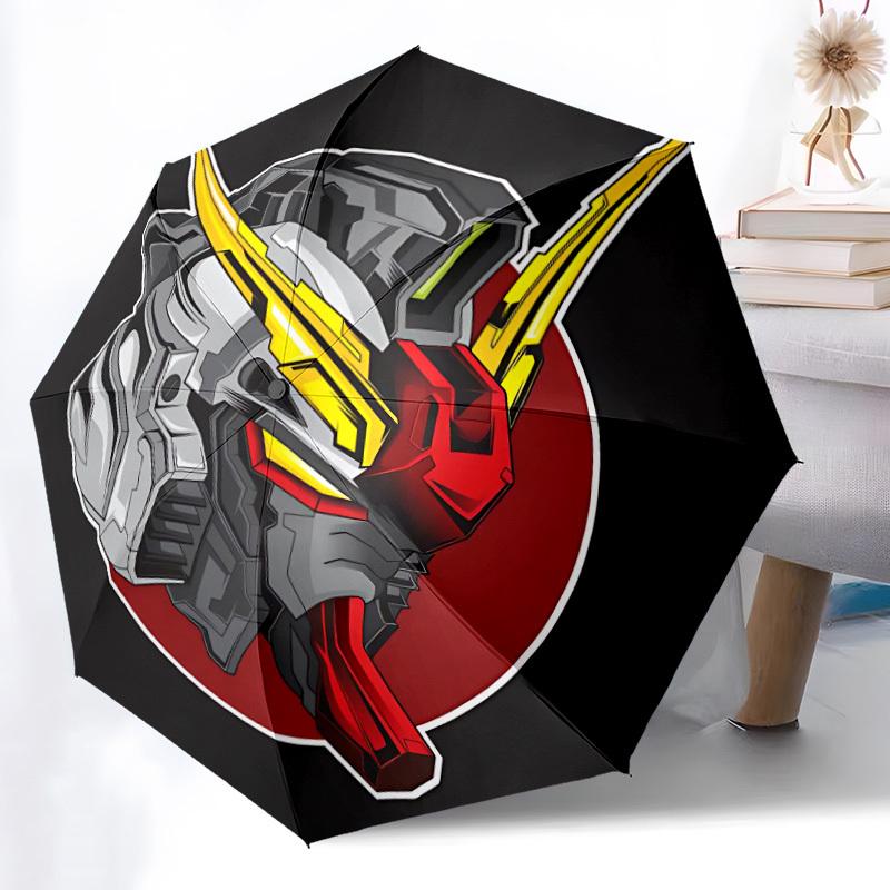 Gundam Automatic Open/close Umbrella, Heavy-Duty Iron Frame, Folding Portable Design, Travel, Everyday Use 203