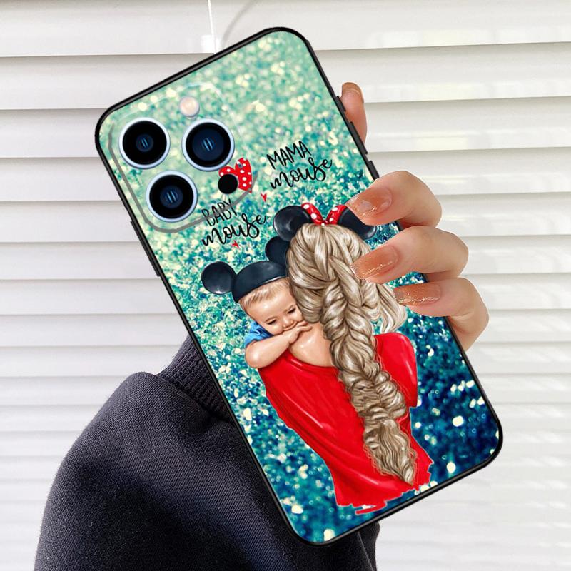 Baby Mom Girl Phone Case For iPhone 16 14 13 12 11 15 17 Pro Max Mini 15 16 Plus 16e 17 Air Cover Fundas