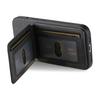 For iPhone 16e Case Cloth Texture Leather+PC+TPU RFID Blocking Phone Cover with Card Holder