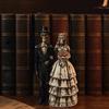 Skeleton Bride and Groom Figurine Resin Couples Skull Ornaments Wedding Couple Statue