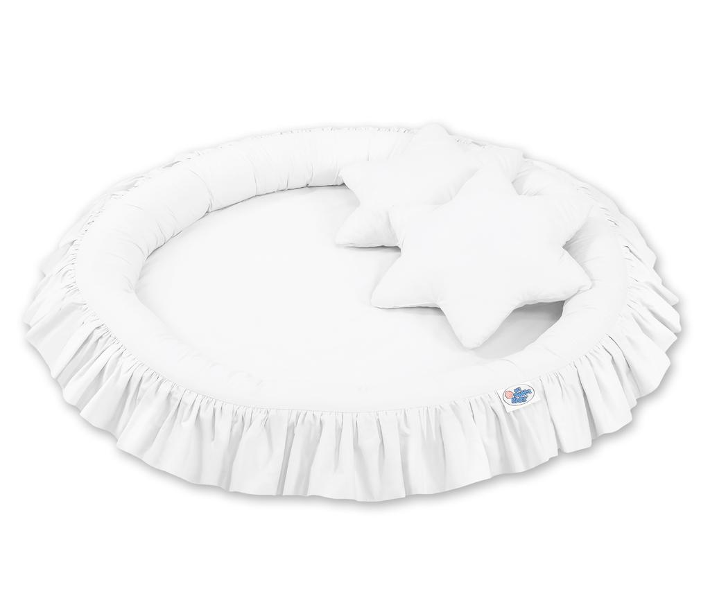 Nest with frill - white