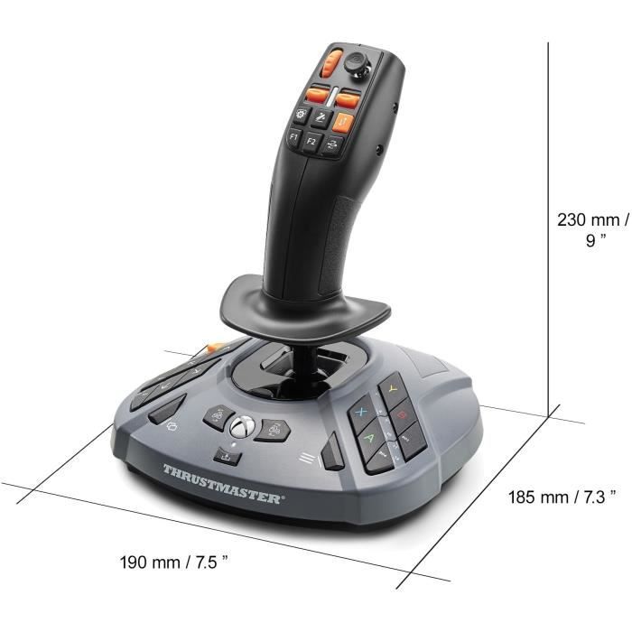 SimTask FarmStick XBOX Joystick - THRUSMASTER - Gray and Black