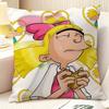 Federa per Cuscino Cartone Animato Anime H-Hey Arnolds 2 Lino Naturale Tessuto Biologico Stampa Double-Sided Divano Decorazione Casa Regalo Federa per Cuscino