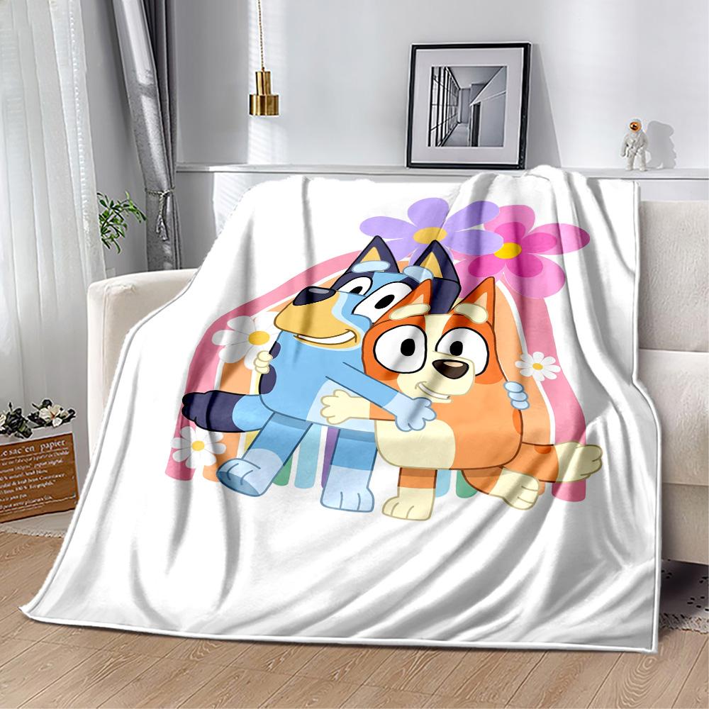 Bluey Bingo Hug Blanket Ultra-Soft Great for Livingroom Sofa Bed Four Seasons Multipurpose Modern Style Gifts For Family Or Friends