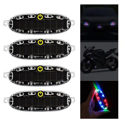 LED Light Solar Night Warning Light Security Simulated For Car Motorcycl Electric Vehicle Bicycle Strobe Lamp Warning Light