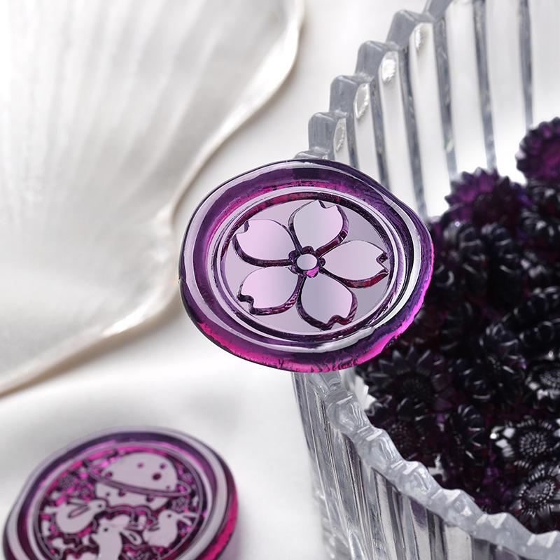 100Pcs/bag Sunflower Enamel Wax Particles Translucent Color DIY Invitation Envelope Seal Full Set of Wax Making Materials