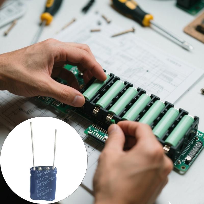 Instantly Use Supercapacitor Module 5.5V 1.5F Prewired Voltages Balance Super Capacitor Embedde System Power Solution