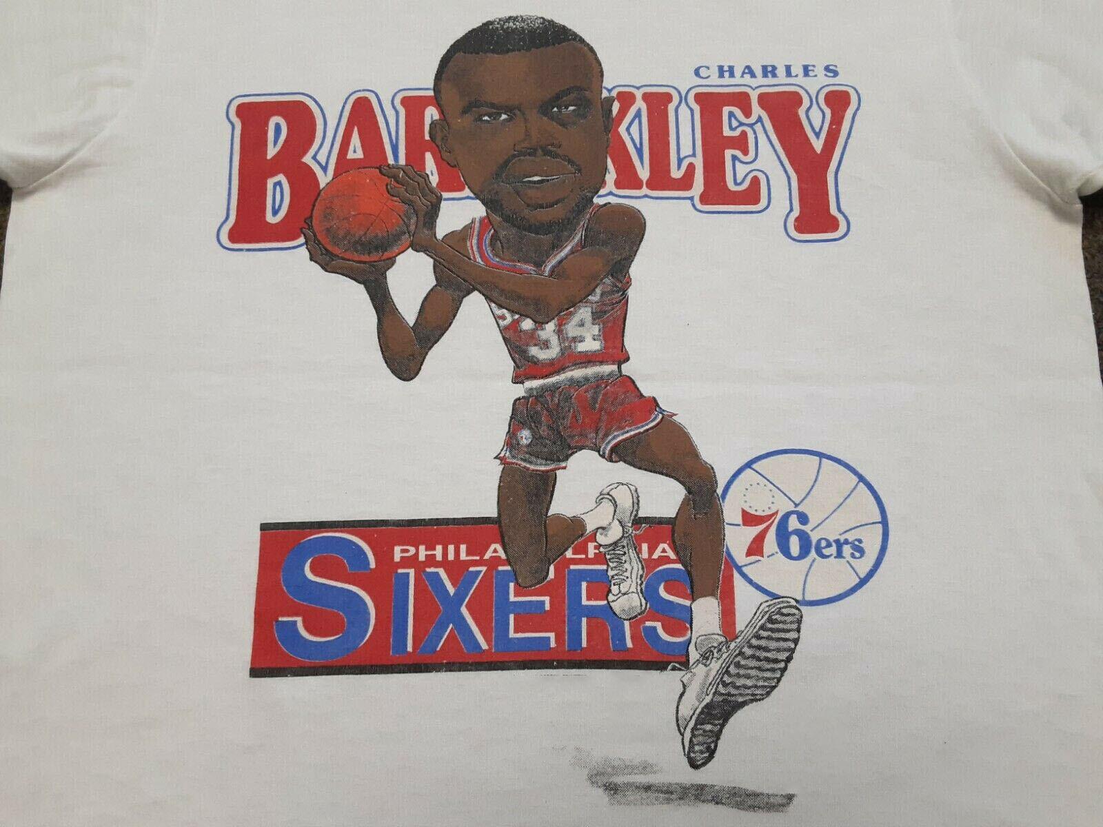 

Charles Barkley Caricature T-Shirt Mens Womens Tees Top White Tee All Sizes JJ3898 M