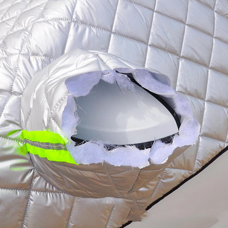 Aluminum Quilted Car Cover: Sun Protection & Insulation for Front Windshield and Windows