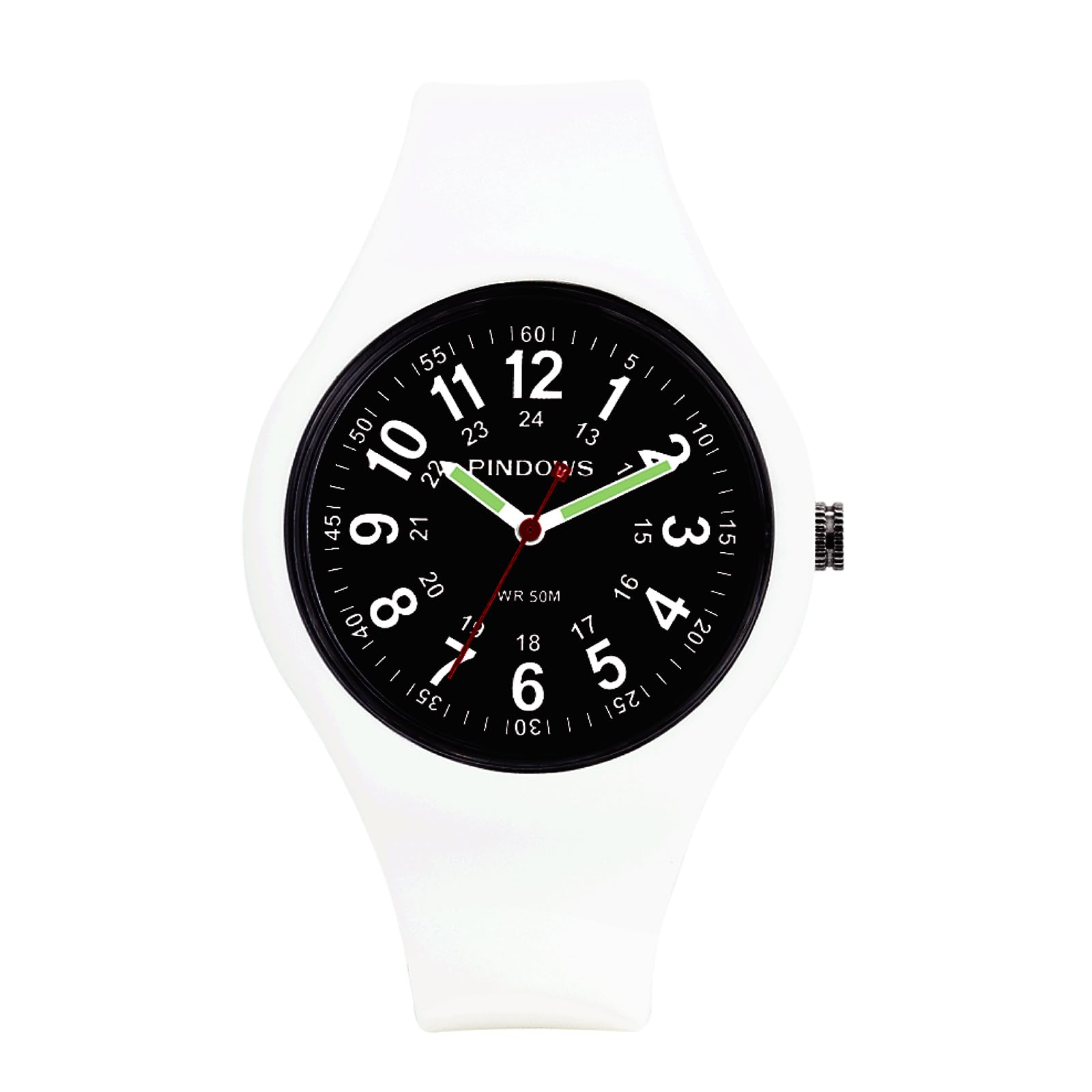 PINDOWS Women s Wristwatch Sports Analog Quartz Watch Suitable for Healthcare Professionals and Students
