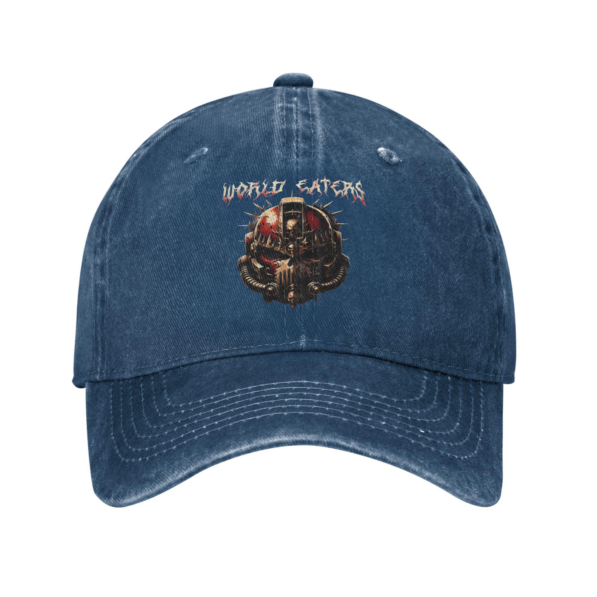 

Warhammer 40K Череп Робот Бейсболка Аксесуари Для Чоловіків Жінок Бейсболки Гра Повсякденний Головний Убір Кепки Снепбек Регульовані Adjustable темно-синього кольору