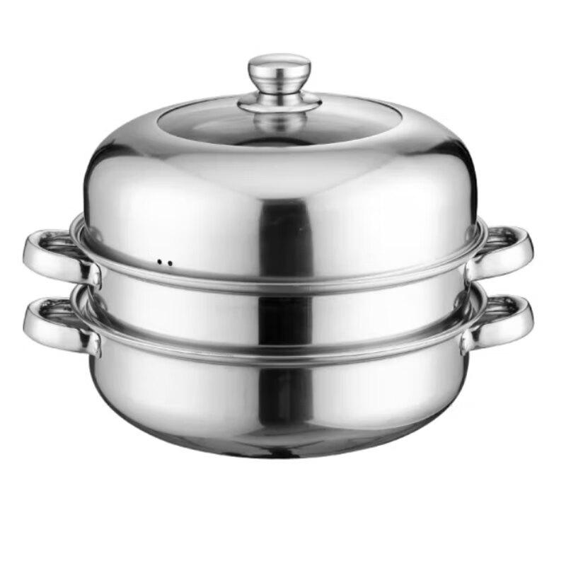 3-Layer Stainless Steel Steamer Hot Pot