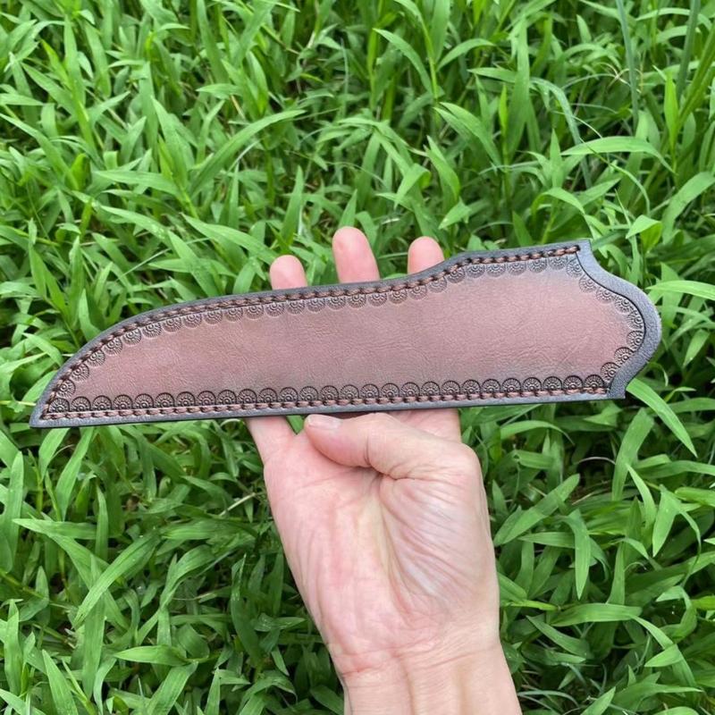 Universal Belt Loop Blade Cover Leather 25.5cm Fixed Cutter Holder for Most Edge Lengths Up To 15.5cm