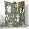 [Zacht Fleece Deken] Zacht Fleece Deken | Dieren-Thema Ontwerp | 100% Ademend Polyester | Digitale High-Definition Print | Natuurlijke Stijl | Jaar