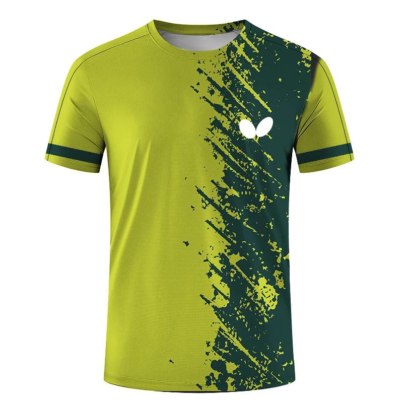 Summer New Men's Round Neck Short Sleeve 3D T-Shirt Quick Dry Ball Dress Print Loose Breathable Comfortable Top