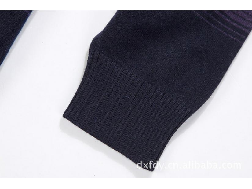 Counter Brand Autumn Striped Wool Crew Neck Sweater for Men HSWD4H048