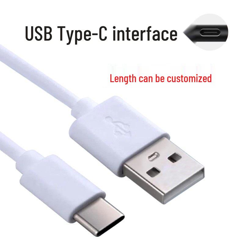 PVC Eco-Friendly USB Type-C Cable, Dual-Core Copper, RoHS Compliant, California Standard 20cm