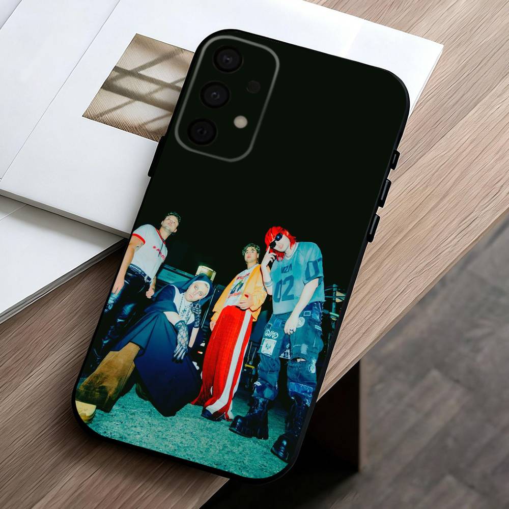 P-Popular Rock B-Band 5-5SOS Phone Case For Samsung Galaxy A73,A72,A71,A70,A53,A52,A51,Others Soft Black Cover