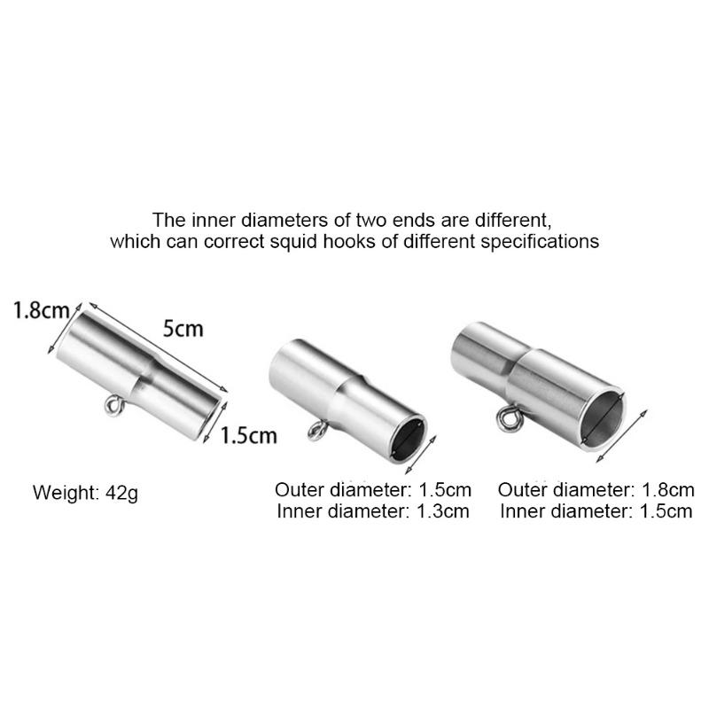 Squid Hook Correction Tool Stainless Steel Squid Hook Repair Hook Straightening Tool Portable Fishing Squid Bait Hook