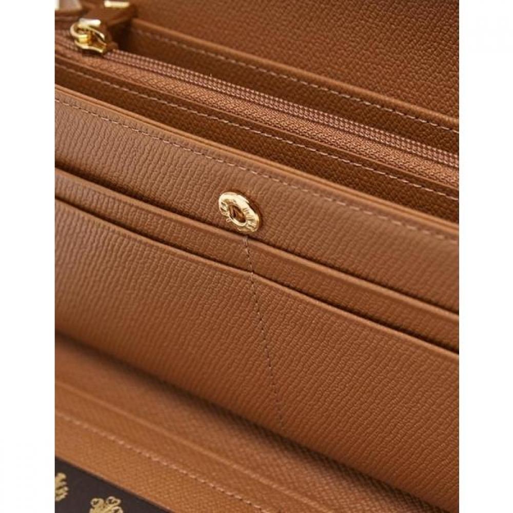 Daks Long Wallet Dd Logo Brown Check Dcwa2e421