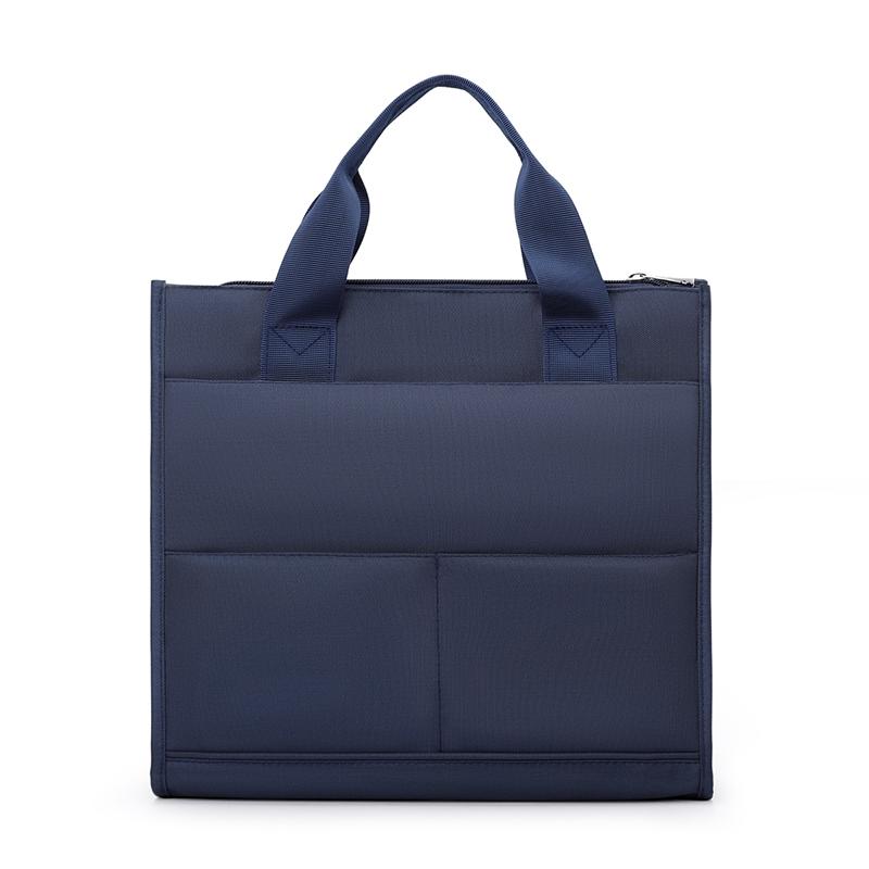 

Вместительный портфель для поездок на работу, мужская деловая многосекционная сумка синий