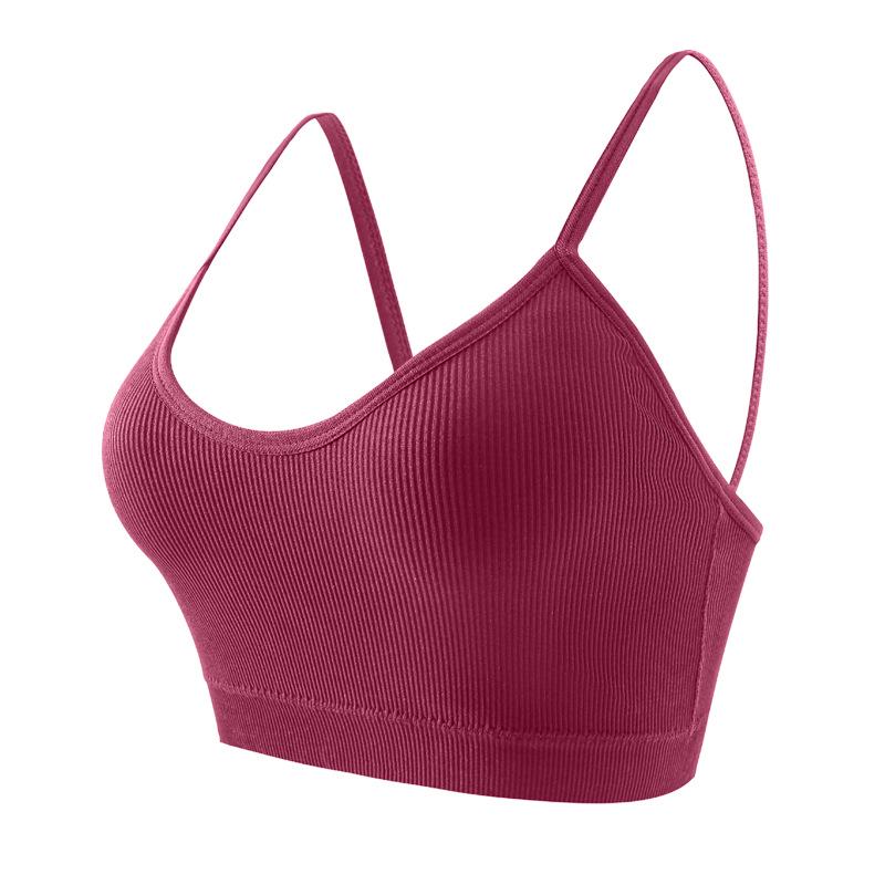 Reggiseno Sportivo Taglie Forti da Donna - Stile Canotta, Design Schiena Bella, Spalline Sottili, Indossabile all'Aperto