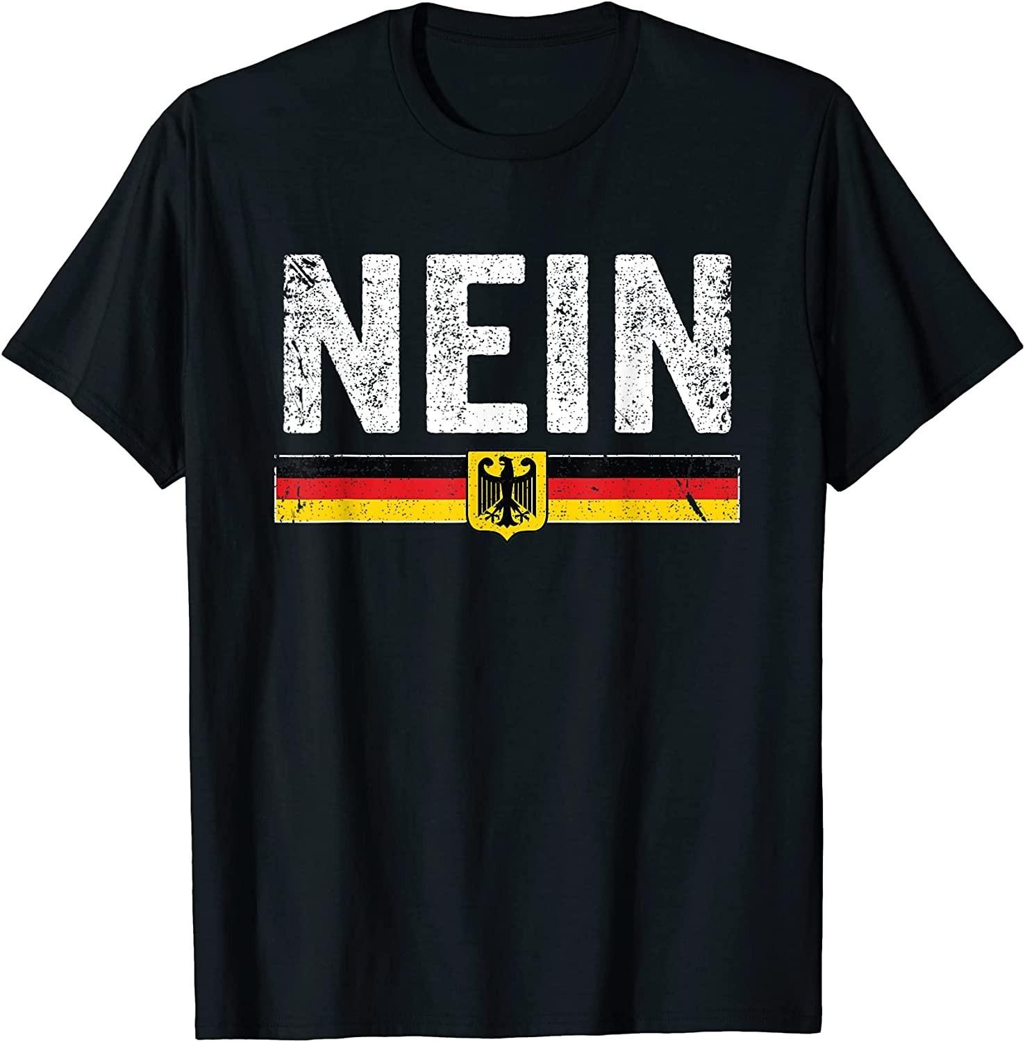 NEW LIMITED! Oktoberfest Nein Vintage Germany Flag Tee - MADE IN USA XXXL