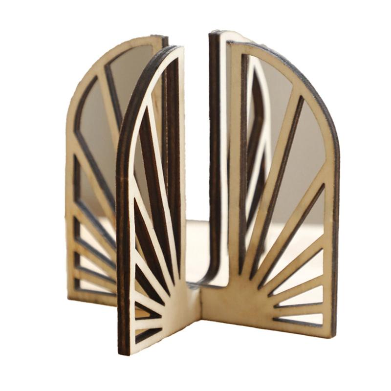 Good-Plant Reproductive Tube Hollow Solid Wood Plant Shelf Wooden Desk Table Home Decoration