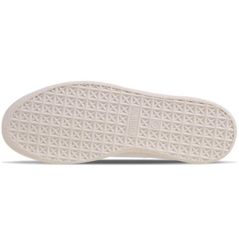 Puma Basket Stitched Unisex Low-Top Sneakers White 368387-01