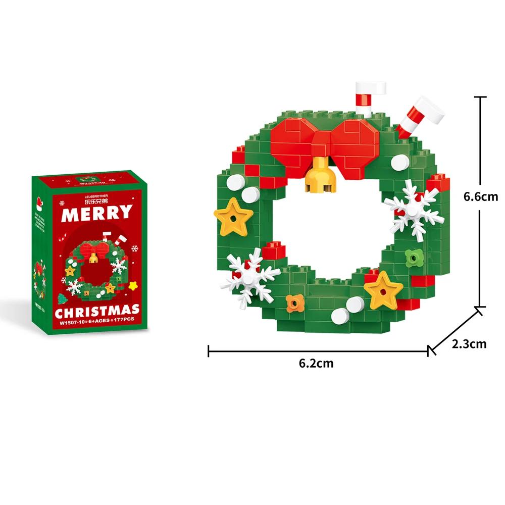 Christmas Present Ideas Tiny Scale Compact Size Building-Set High-Standard Construction-Blocks - Superior-Grade Santa First-Class Claus with-box