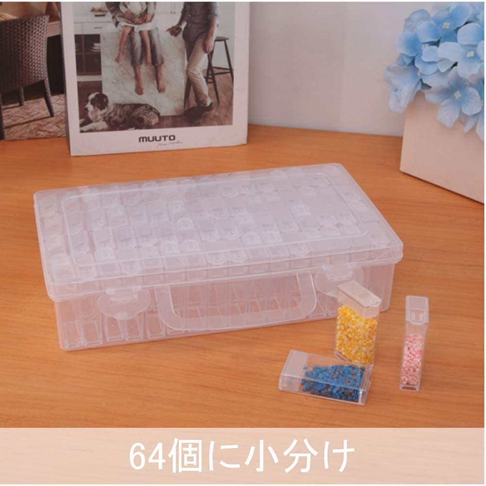 Goods online store Chocople Bead Bead 64 pieces Container, Cabinet, Storage, Divided,