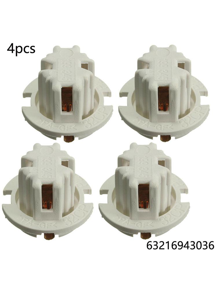 4pcs Car Auto Rear Tail Light Lamp Bulb Socket Holder 63216943036 Replacement For BMW 7 Series X3/X5/E32/E38/E70