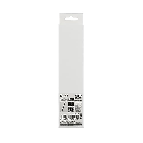 Sanwa Supply Rechargeable Touch Pen for Microsoft Surface, Extra Fine Point, Black, PDA-PEN57BK