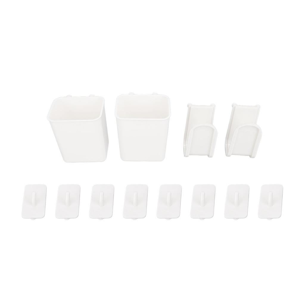 Pegboard Accessories Universal Plastic Pegboard Chopsticks Boxes Hooks Pot Lid Rack for Gas Water Heater Hole Plate