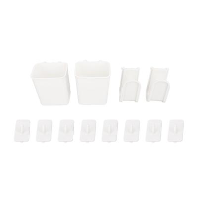 Pegboard Accessories Universal Plastic Pegboard Chopsticks Boxes Hooks Pot Lid Rack for Gas Water Heater Hole Plate