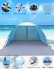 Beach Person 190T Silver 210D Waterproof Sun Easy for Blossom Includes 8 4 and Storage Bag Tent, 2-3 Sunshade, Finish, UPF50+, PU2000mm, Protection,