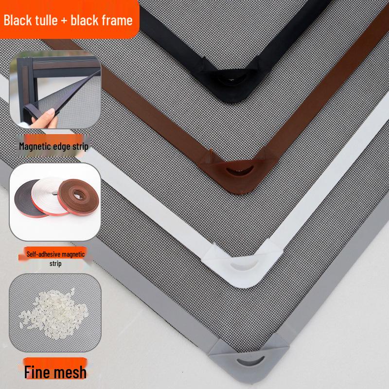 Samolepicí magnetická síť proti komárům na okno s neviditelnou síťovinou