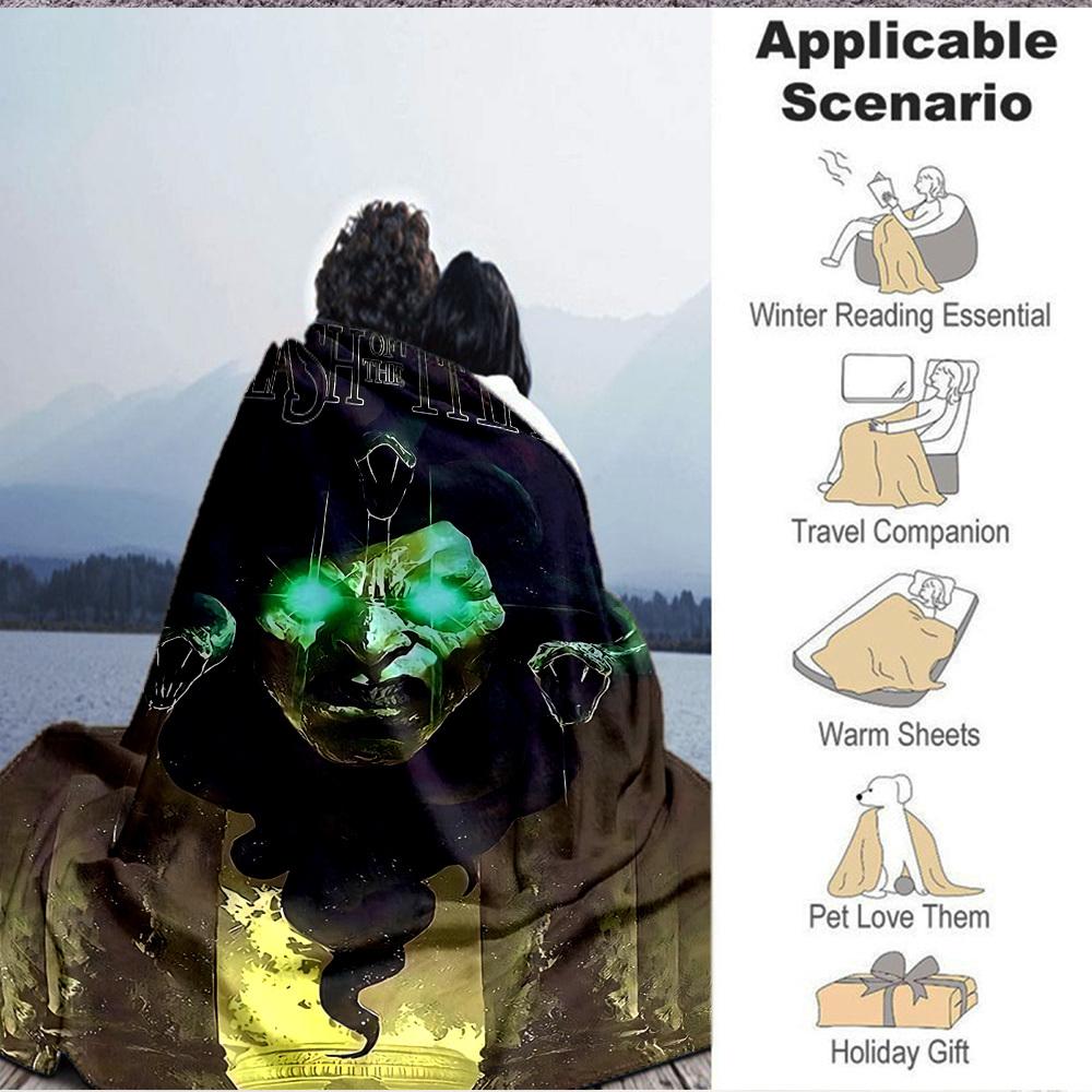 1pc Clash of the Titans Blanket Polyester Fiber, All Season Comfort for Sofa, Bed, Office, Car, Camping Ideal Home Decor & Gift, Office Comfort