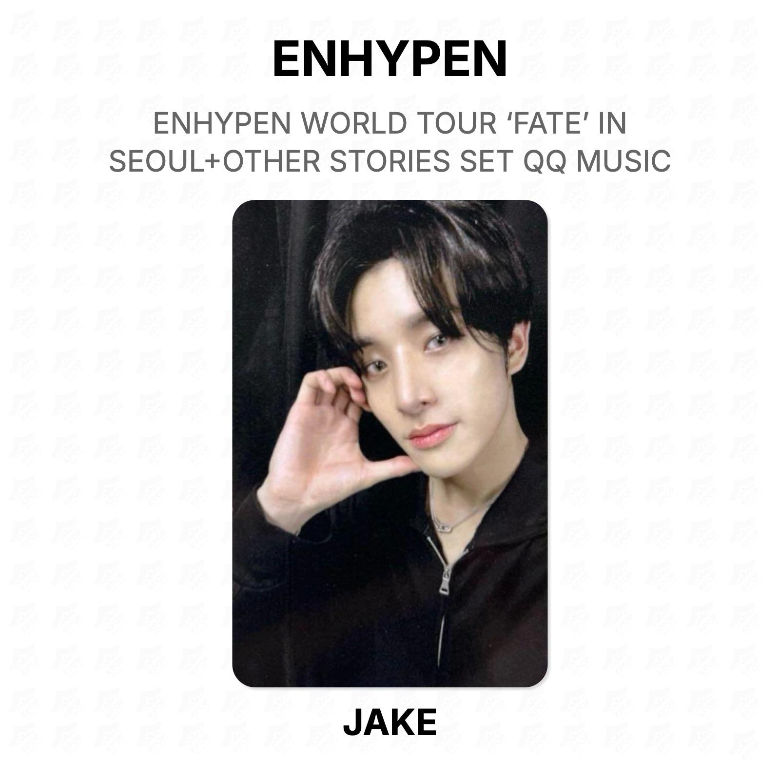 ENHYPEN МИРОВОЙ ТУР ‘FATE’ В СЕУЛЕ+ДРУГИЕ ИСТОРИИ НАБОР QQ MUSIC Официальная фотокарточка JAKE