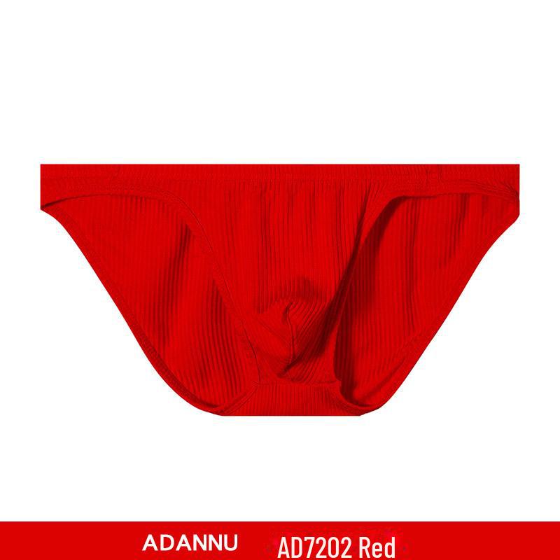 

2022 Осенние мужские хлопковые спортивные треугольные трусы - фитнес-нижнее белье для студентов-мужчин M красный