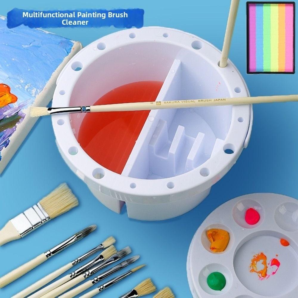 Portable Paint Brush Washer Handheld Brush Cleaning Tool Brush Washer Bucket  Makeup Brushes