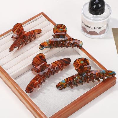 REGENBOGEN SCHLEIFEN Damen Acetat Leopard Haarspange Haarspangen Chic Haarspangen Krabben Haarnadeln Styling Clips Mädchen Kopfschmuck Haaraccessoire